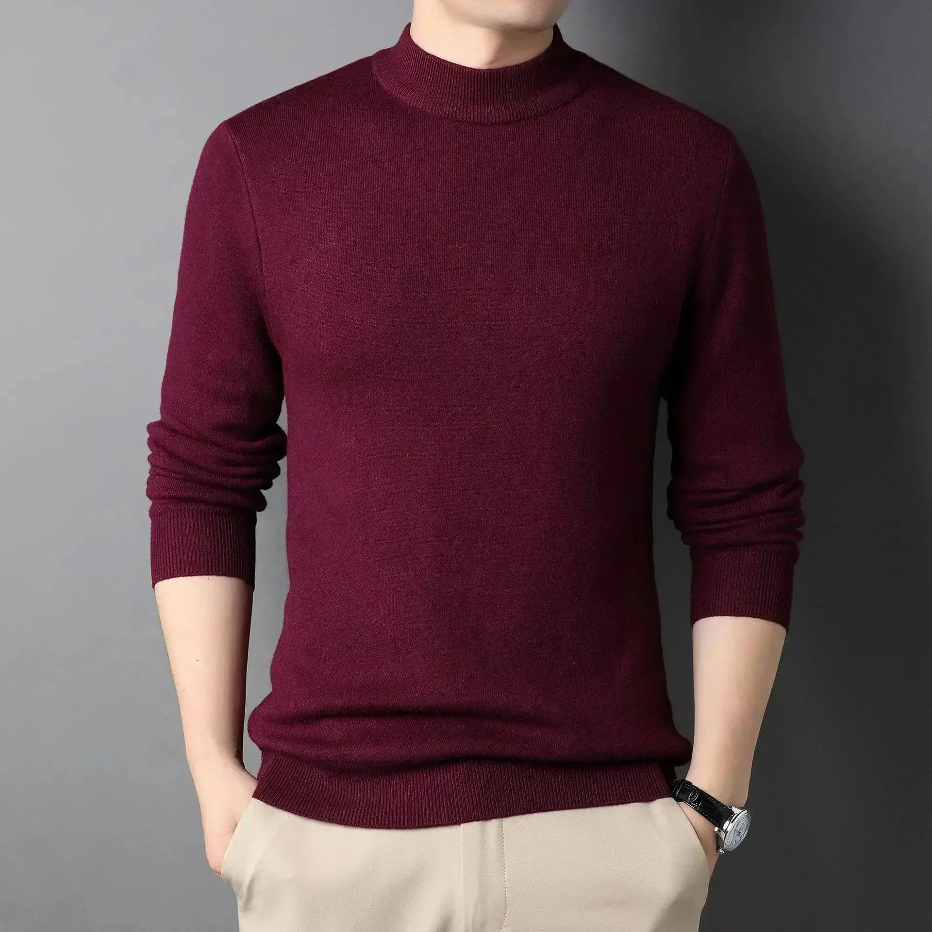 Hochgeschlossener Kaschmirpullover Damien