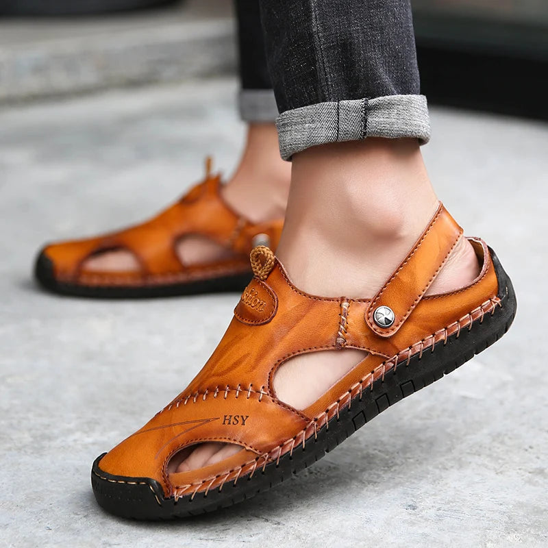 Orthopädische Ledersandalen - Leon