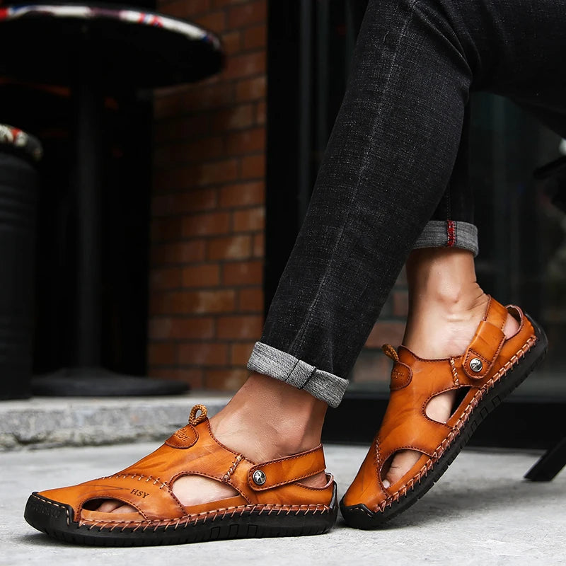 Orthopädische Ledersandalen - Leon