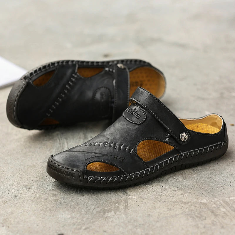 Orthopädische Ledersandalen - Leon