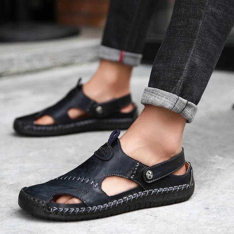 Orthopädische Ledersandalen - Leon
