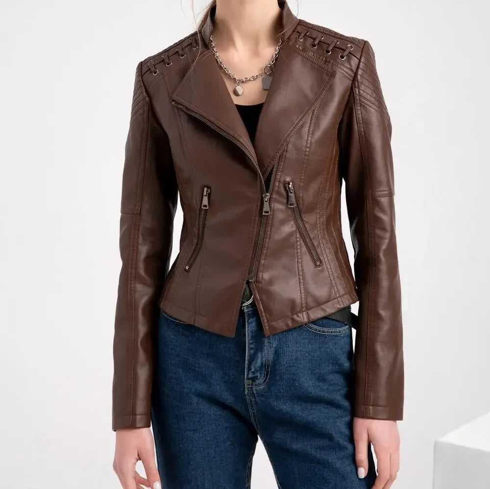 Ruby Damen Lederjacke