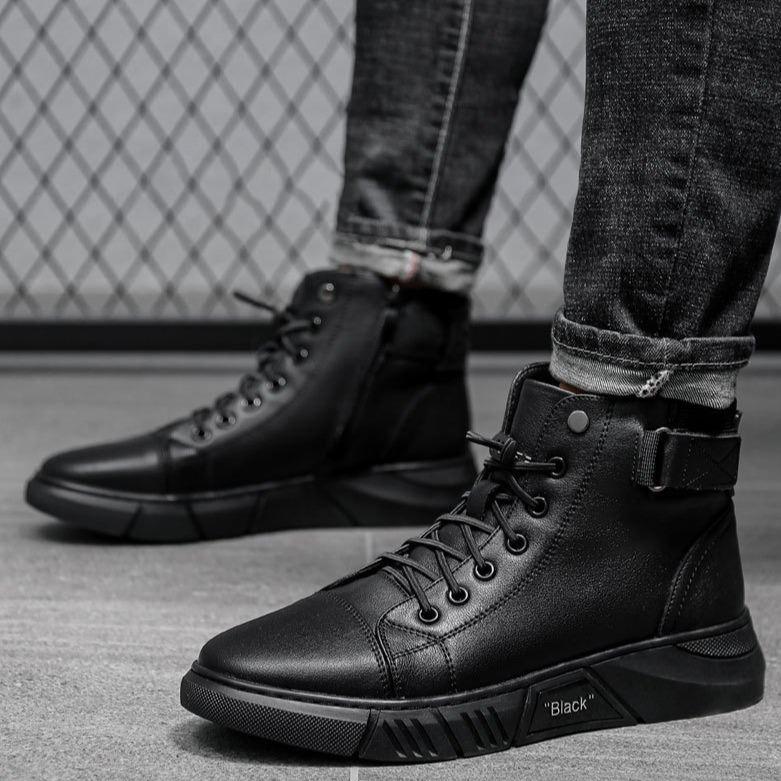 Moderne Echtlederstiefel - Italien