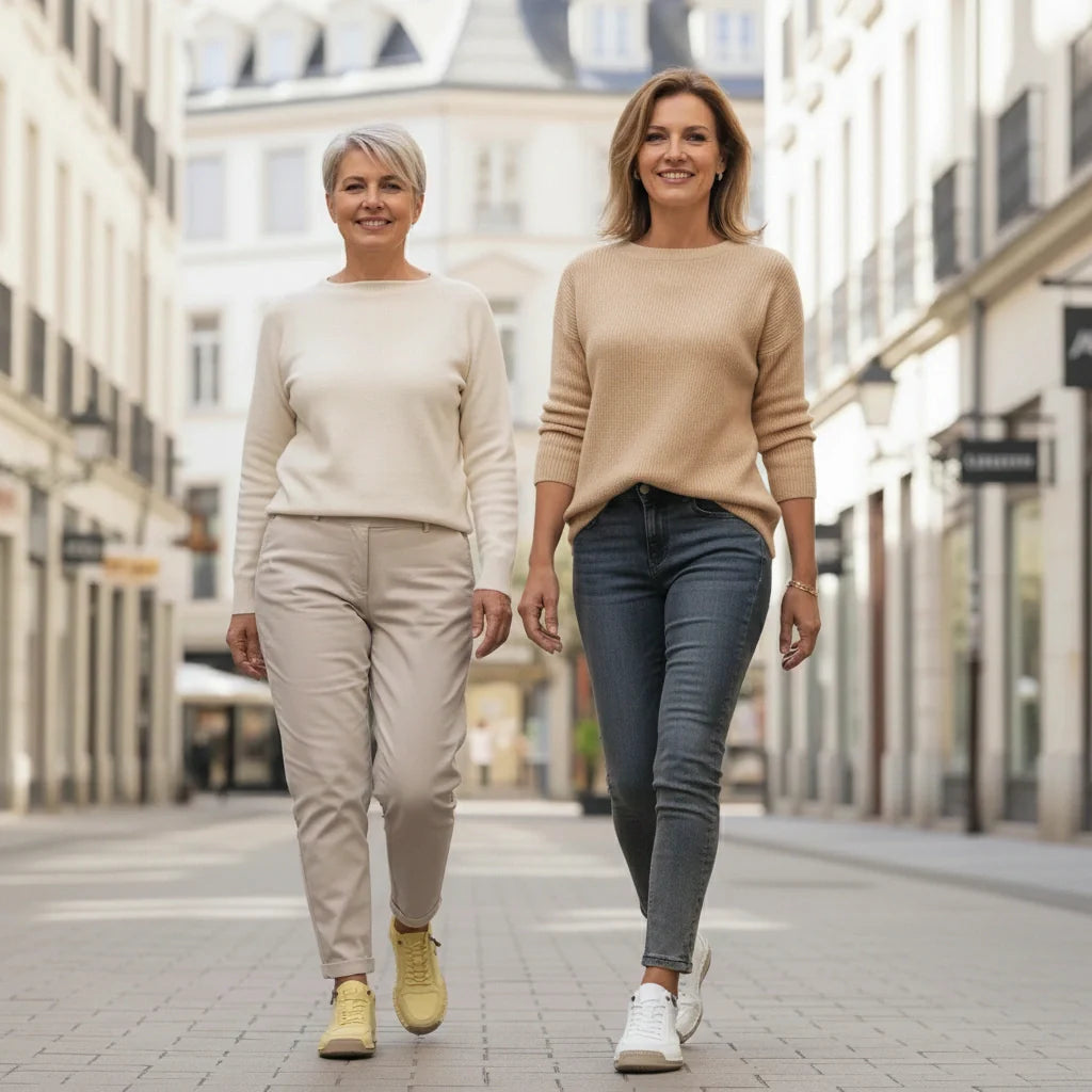 Bequeme Leder-Sneaker mit Reißverschluss – Mavie