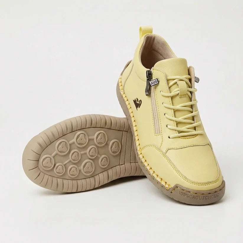 Bequeme Leder-Sneaker mit Reißverschluss – Mavie