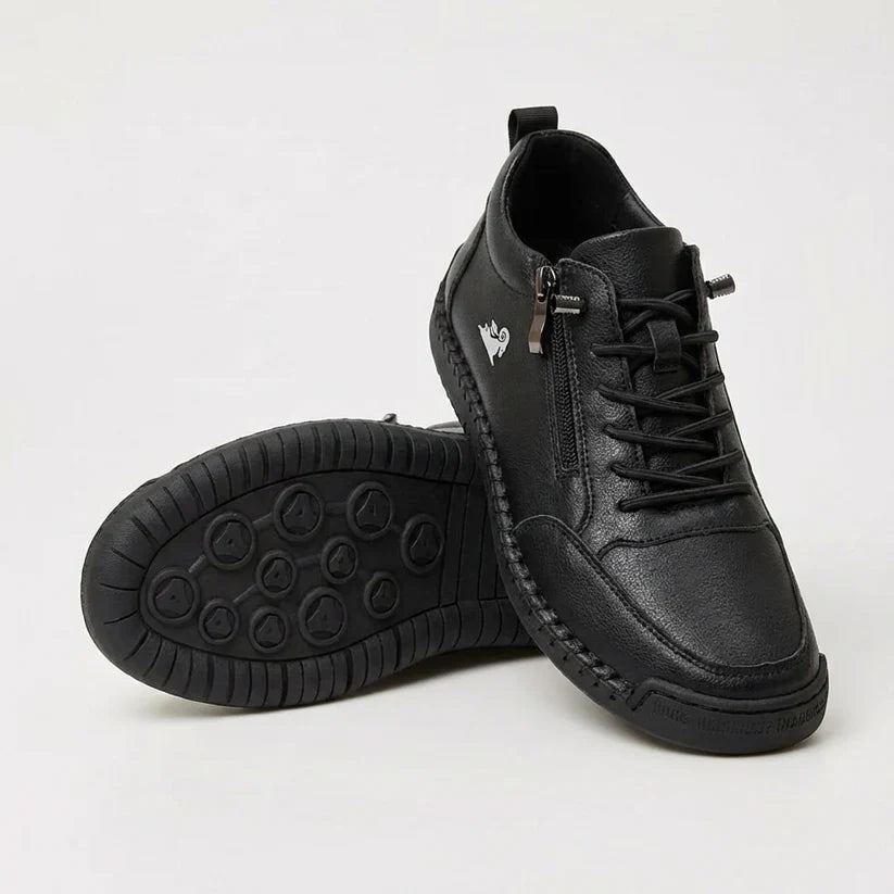 Bequeme Leder-Sneaker mit Reißverschluss – Mavie
