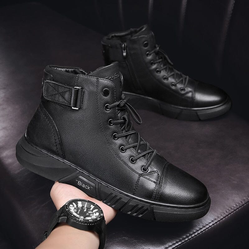 Moderne Echtlederstiefel - Italien