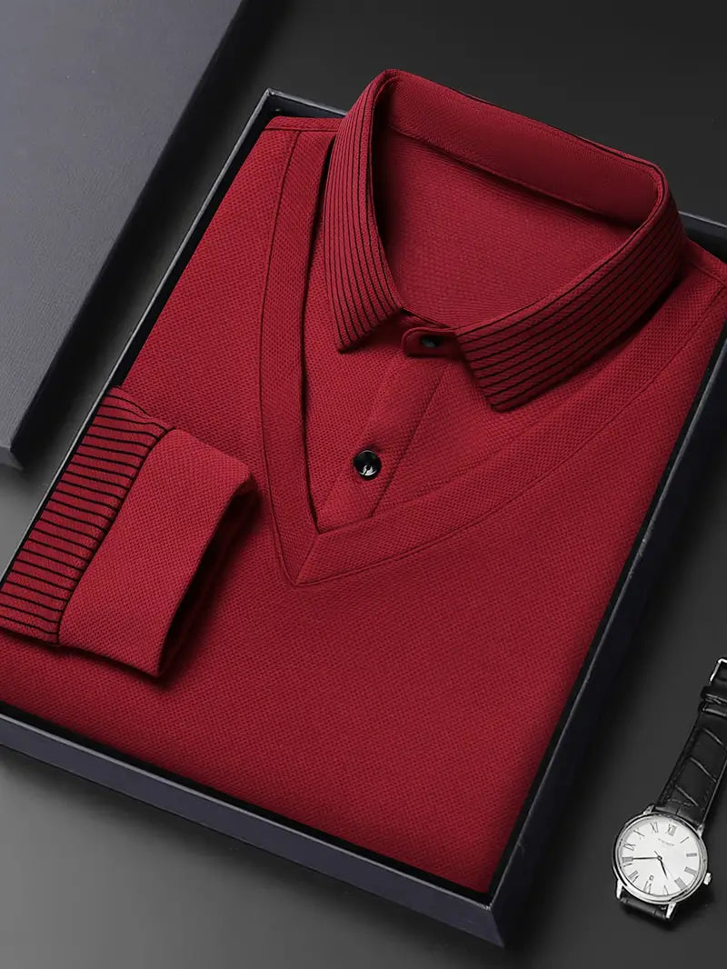Charles 2-in-1 Langarm-Poloshirt