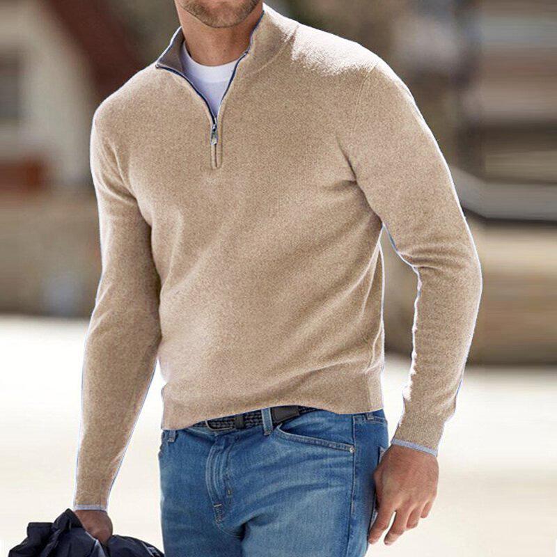 Maurice Pullover mit halbem Reißverschluss