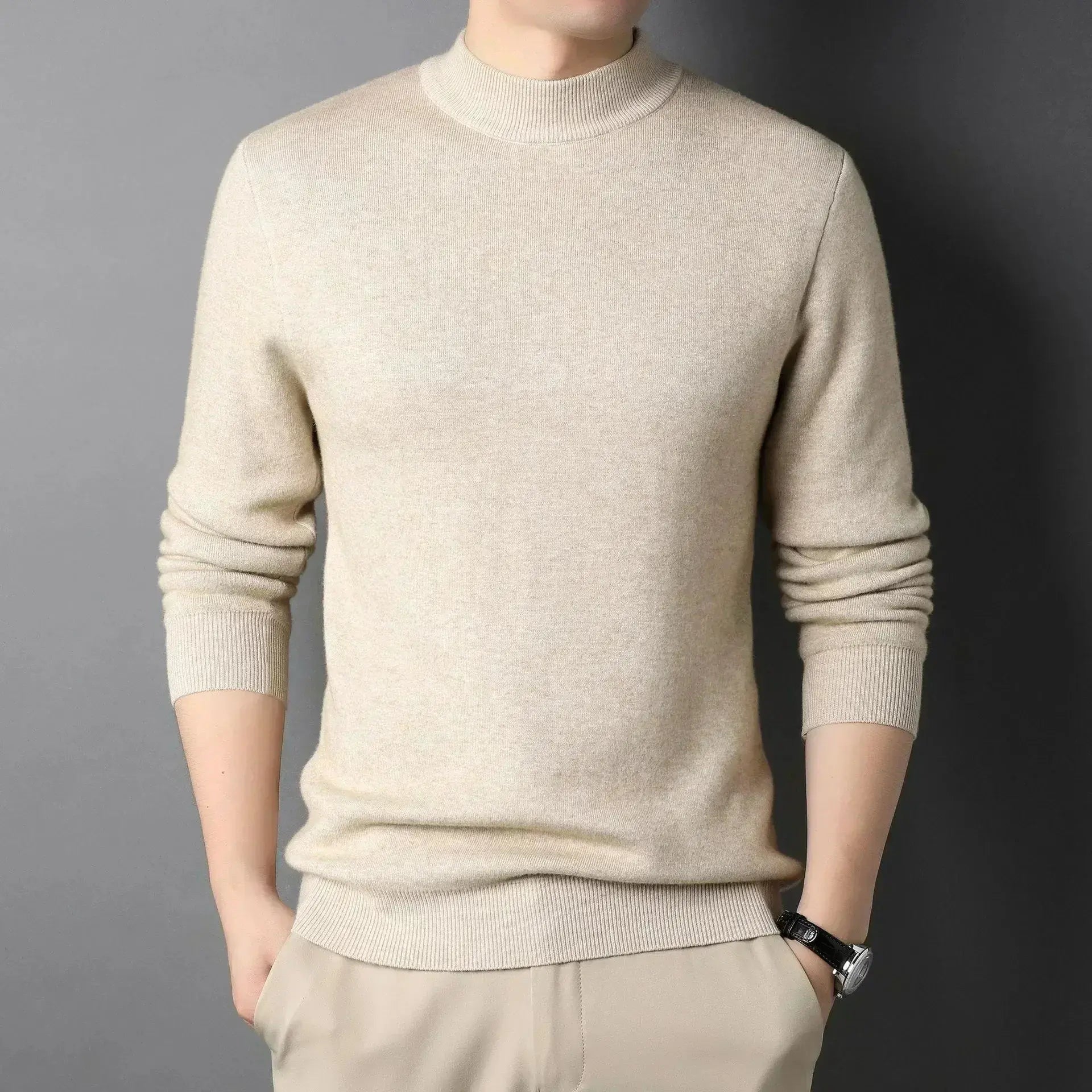Hochgeschlossener Kaschmirpullover Damien
