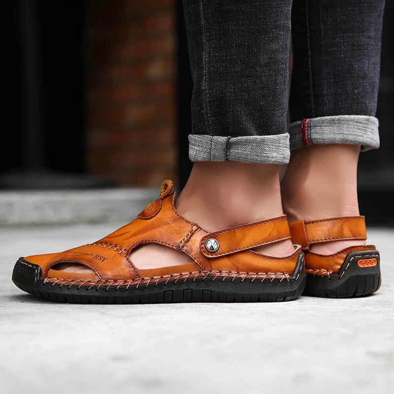 Orthopädische Ledersandalen - Leon