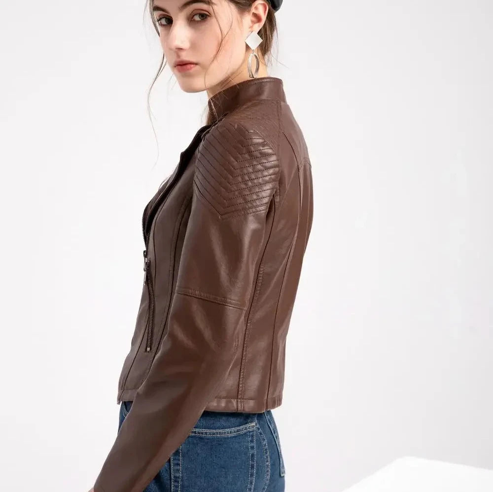 Ruby Damen Lederjacke