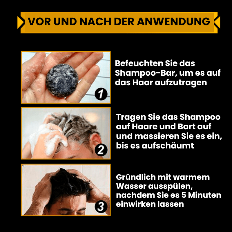 Organische Bambuskohle Shampoo-Bar – Ruby