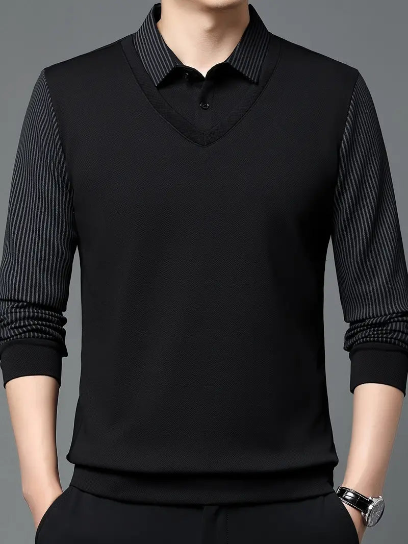 Charles 2-in-1 Langarm-Poloshirt