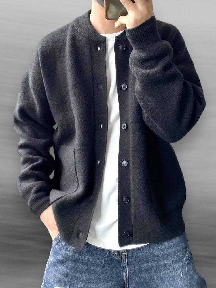 Luca Herren-Strickjacke mit Knöpfen