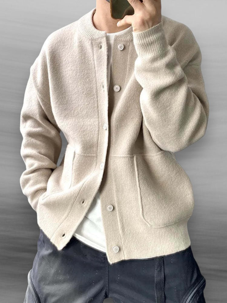 Luca Herren-Strickjacke mit Knöpfen