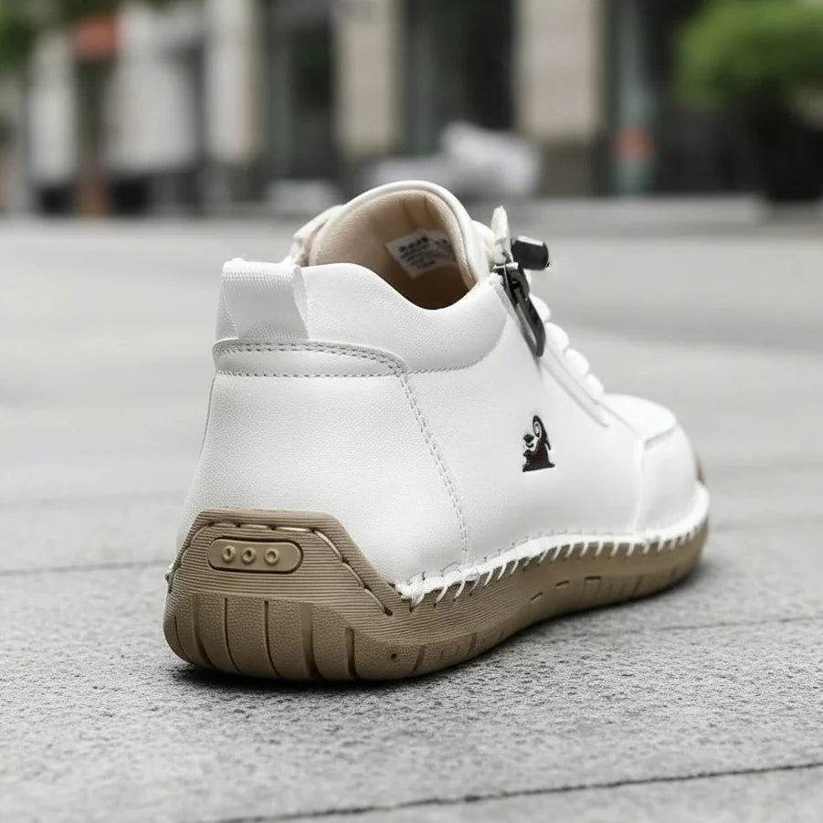 Bequeme Leder-Sneaker mit Reißverschluss – Mavie