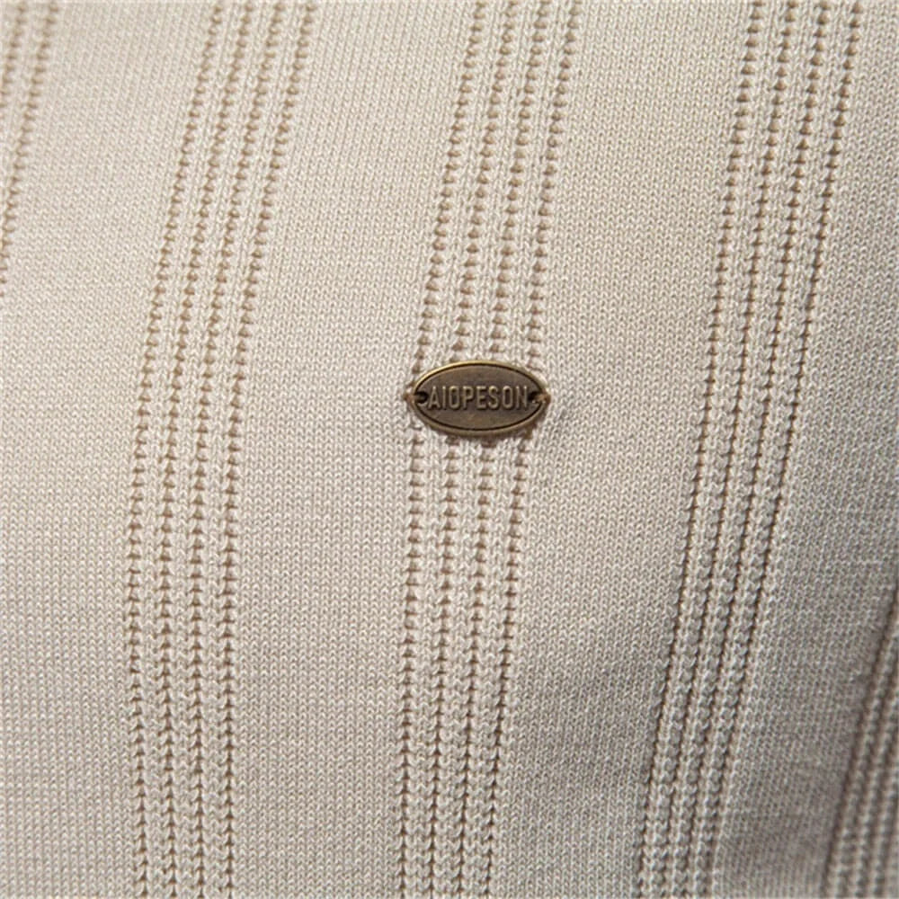Alvero Strick Herren-Poloshirt