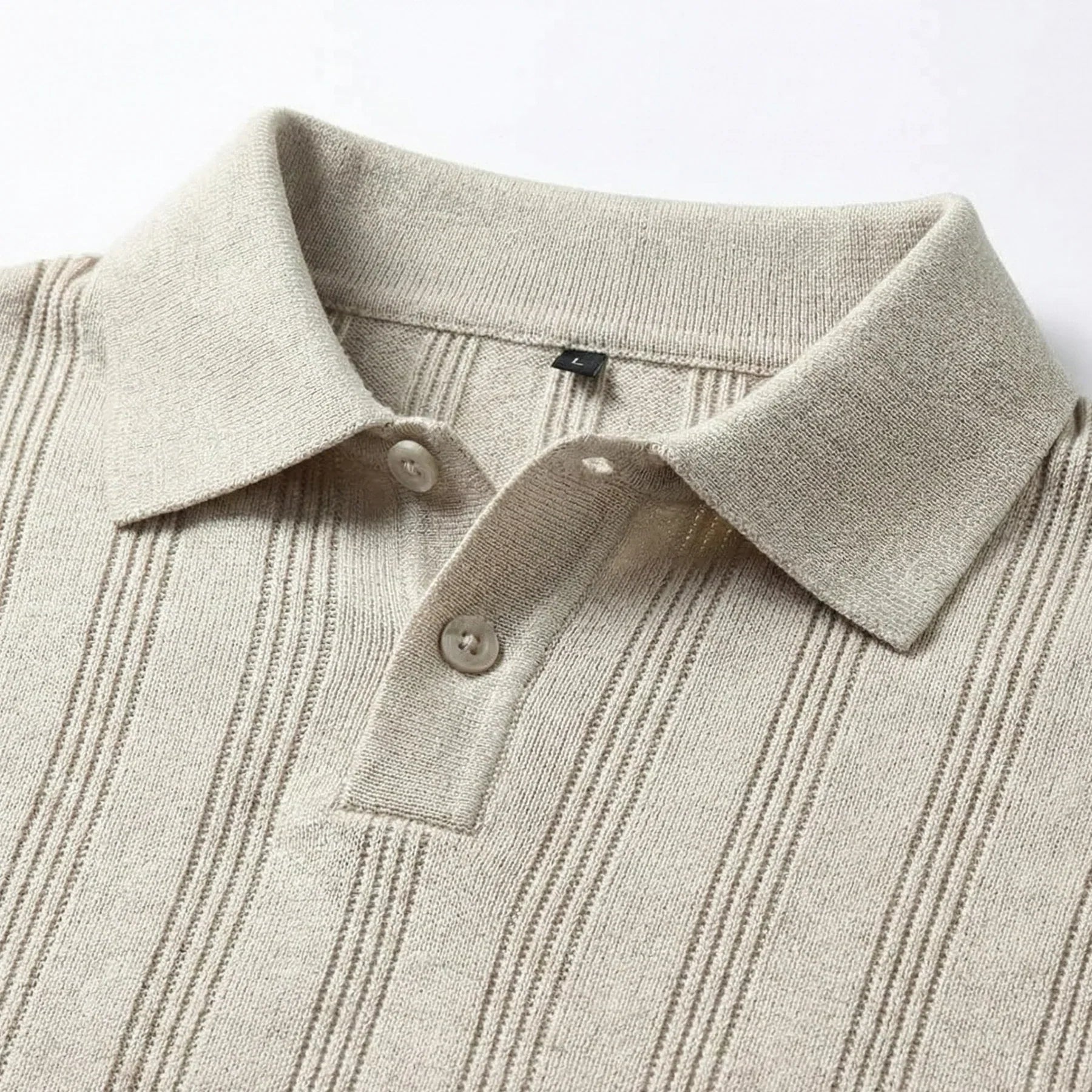 Alvero Strick Herren-Poloshirt