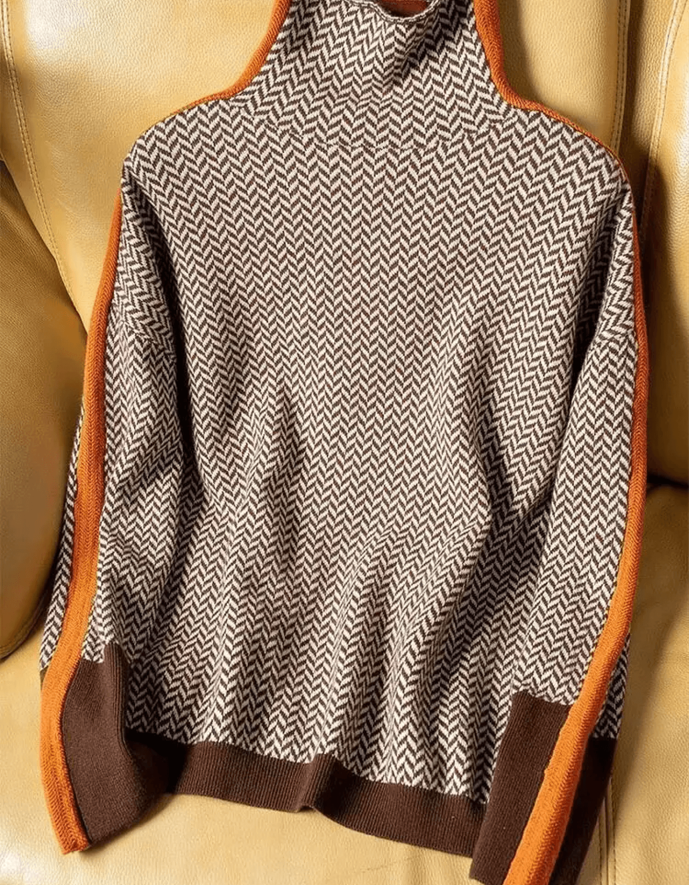 Lorena Damen gestreifter Longpullover