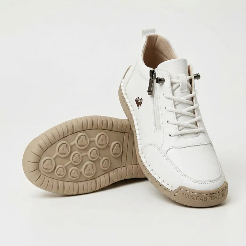 Bequeme Leder-Sneaker mit Reißverschluss – Mavie