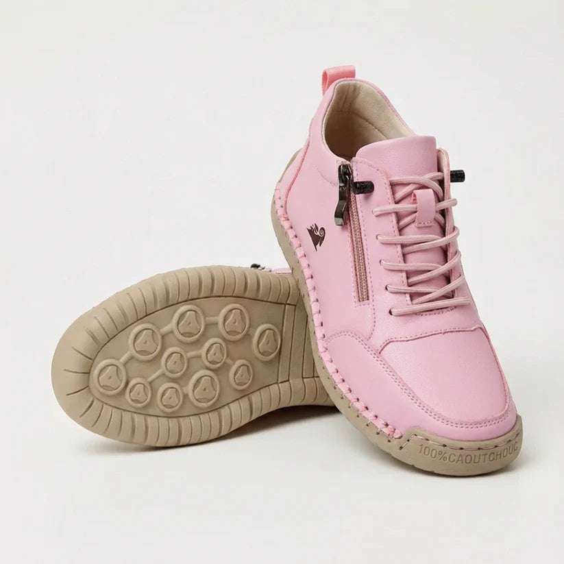 Bequeme Leder-Sneaker mit Reißverschluss – Mavie