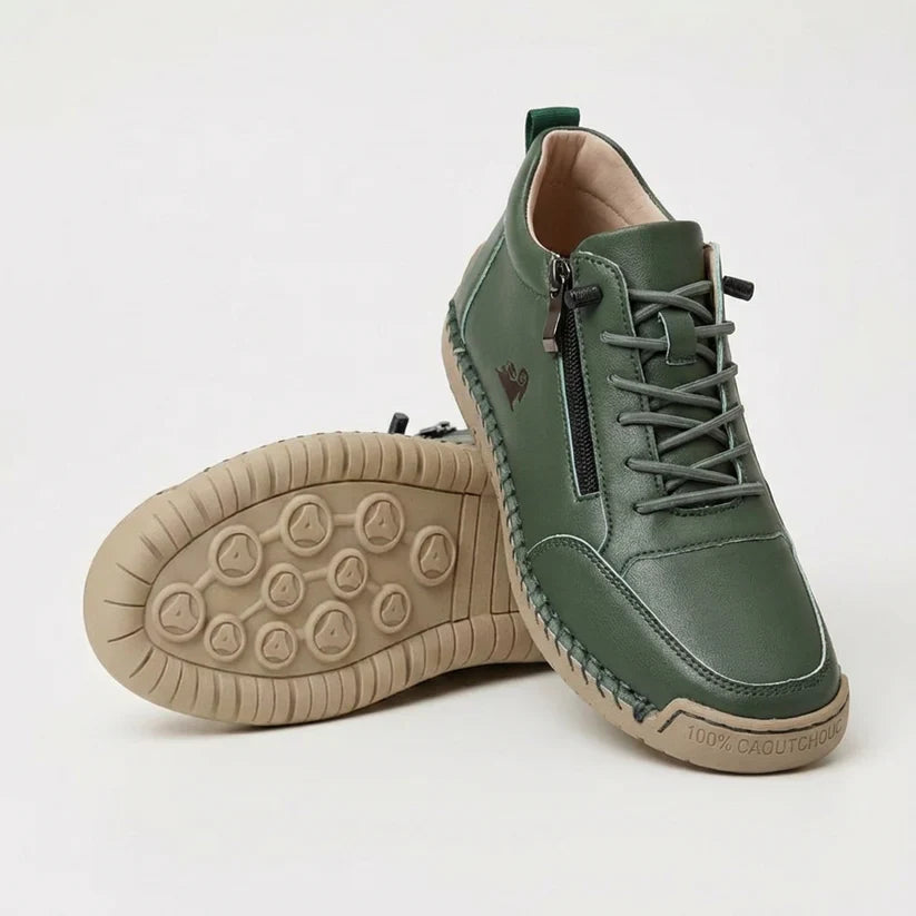 Bequeme Leder-Sneaker mit Reißverschluss – Mavie