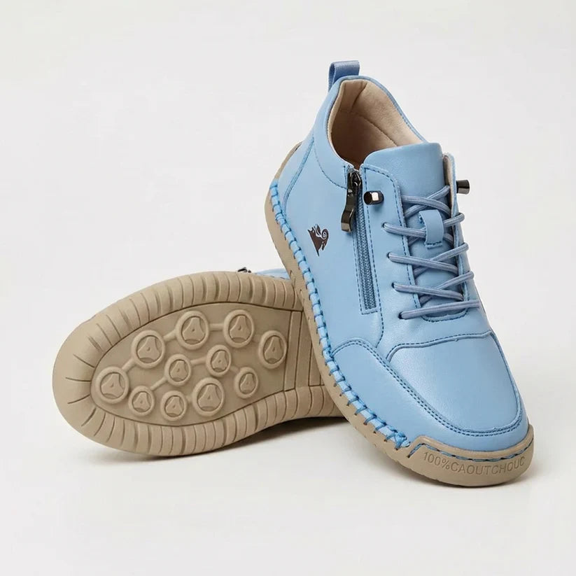 Bequeme Leder-Sneaker mit Reißverschluss – Mavie