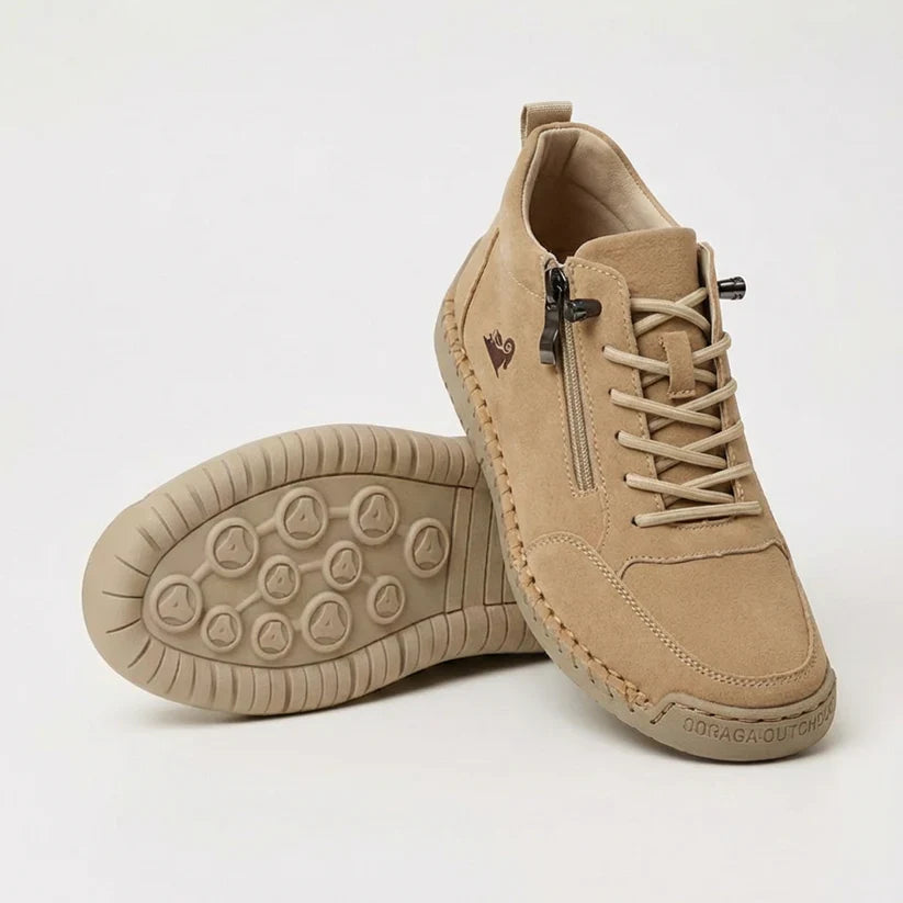 Bequeme Leder-Sneaker mit Reißverschluss – Mavie